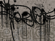 Чёрные фотообои Wall street CALLIGRAFFITI Calligraffiti 7